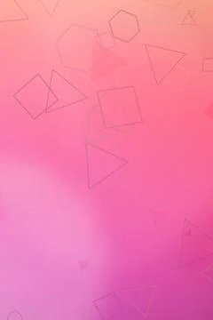 Soft pink gradient background with subtle geometric outlines of squares, tr.. 스톡 일러스트