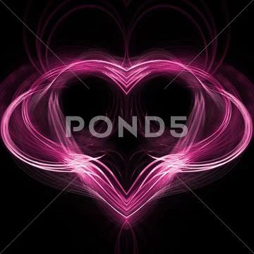 Soft pink heart Stock Illustration