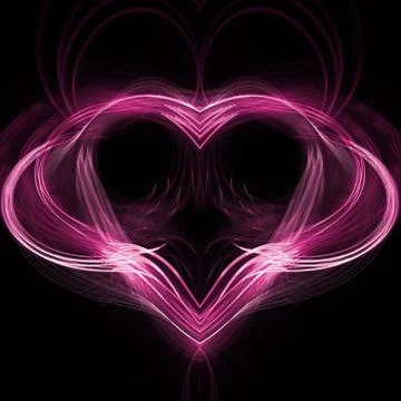 Soft pink heart Stock Illustration