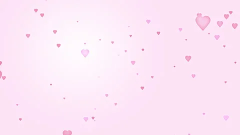 Soft Pink Heart Particles Floating Background Animation Video stock 330380553