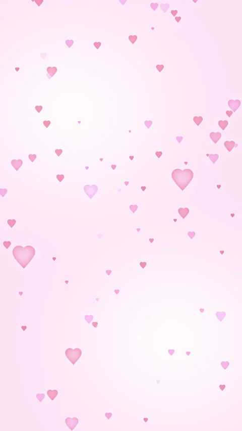 Soft Pink Heart Particles Floating Background Animation Vertical Video stock 330380557