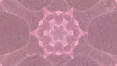 Soft pink kaleidoscopic abstract background with organic texture a gentle Stock Footage 335344772