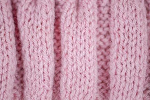 This Soft Pink Knitted Texture is perfect for creating Cozy Designs and pro.. Stock Photos