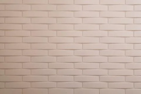 Soft pink painted brick wall with horizontal lines Stock Photos