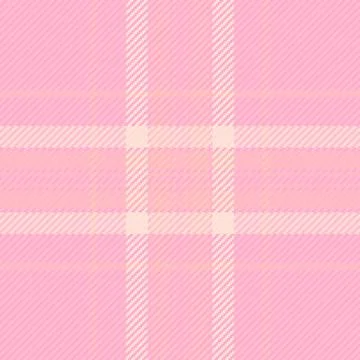 This soft pink plaid pattern features a seamless fabric texture with a classi Stock Illustration