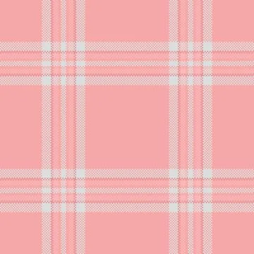 Soft pink plaid pattern, meticulously crafted with subtle pixel details. Perf 스톡 일러스트