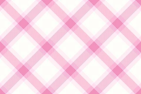 A soft pink plaid tartan pattern creates a cheerful, nostalgic atmosphere. Th Stock Illustration