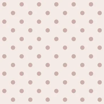 Soft pink polka dots dot a gentle beige background boho style Stock Illustration