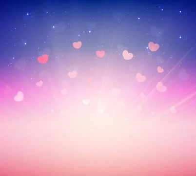 Soft Pink Romance Background For Greeting Card Valentine Day Stock Illustration