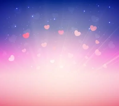 Soft Pink Romance Background For Greeting Card Valentine Day Stock Illustration