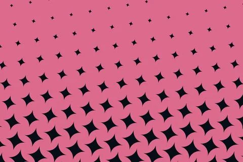 Soft pink rounded forms and sharp midnight accents create a dynamic repeati.. Ilustración de archivo