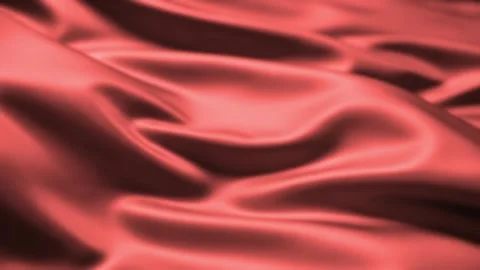 Soft pink satin fabric waves background with glossy folds, abstract seamless loo Stock-Footage 341376989