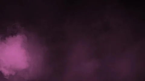 Soft Pink Smoke Puff Drifting on Dark Background Stock Footage 344914184