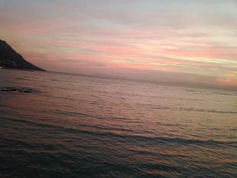Soft Pink Sunset 写真素材