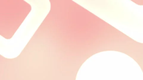 Soft pink tones with white geometric shapes and smooth gradients. Seamless loop Stock Footage 309855798