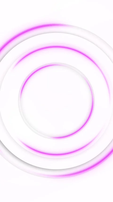 Soft pink white ring animation background glowing arcs, pastel light, airy circu Stock Footage 340416025