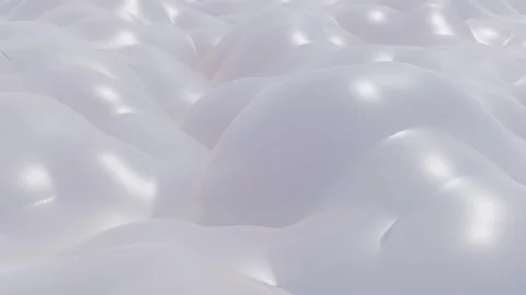 Soft pinkish surface with spherical protrusions slowly moves. looped animated ba Video stock 297373837