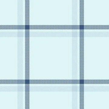 Soft, pixelated blue plaid pattern. Calming aesthetic. Great for backgrounds, Illustrazione stock