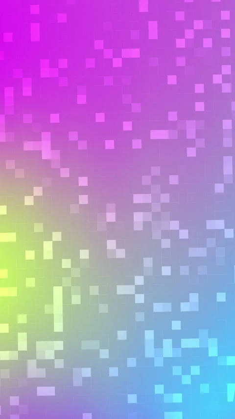 Soft pixels fade from pink to blue 库存影片 333524915