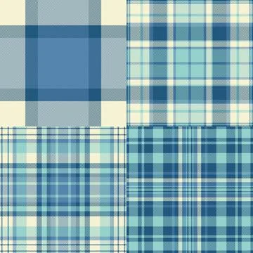 Soft plaid bundle tailored for children brands. Gentle tartan designs fit nur イラスト素材