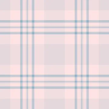 Soft plaid pattern in pastel pink and blue. A seamless checkered design for b Stock Illustration