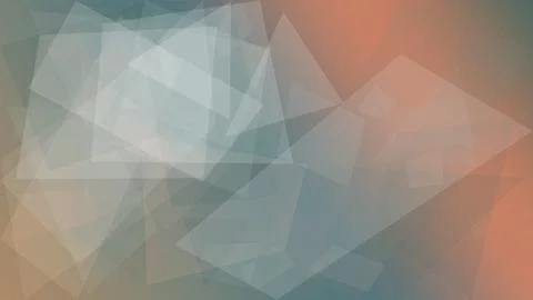 Soft polygonal abstract background with pastel blue and peach gradients, cr.. Stock Illustration