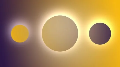 Soft Pulsing Spheres with Side Gradient Flow Stock Footage 303562385