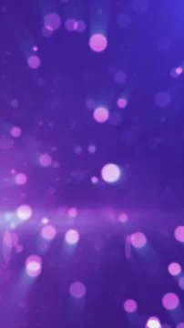 Soft purple abstract bokeh background with glowing pink particles, blurred .. Stock Illustration