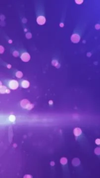 Soft purple abstract bokeh background with glowing pink particles, blurred .. Illustrazione stock
