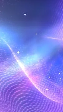 Soft purple and blue abstract wave surface with glowing dots, creating a calm 스톡 일러스트