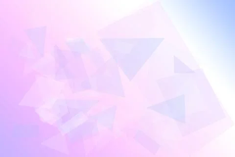 Soft purple and pink geometric shapes float across a bright background, cre.. Stock Illustration