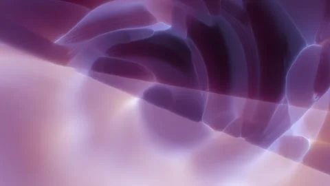 Soft purple and pink liquid glass abstraction with translucent organic shapes Stock Footage 335329277