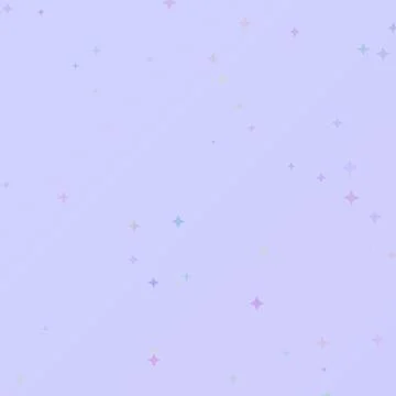 Soft purple background featuring colorful pastel star sparkles, ideal for m.. 库存插图