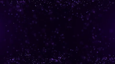 Soft purple bokeh particles floating in dark space creating a dreamy sparklin Stockbeeldmateriaal 330593122