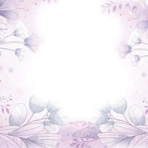 Soft Purple Flower Frame Background 스톡 동영상 270801563