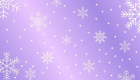 Soft purple gradation snowflake background design Premium Vector Stock Illustration