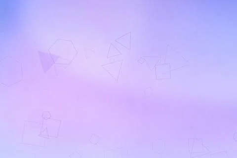 Soft purple gradient backdrop with delicate outlined geometric shapes float.. 스톡 일러스트
