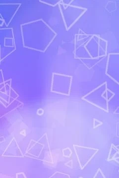Soft purple gradient backdrop with transparent overlapping geometric outlin.. Stock Illustration