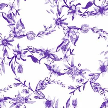 Soft purple ornamental pattern Stock Illustration