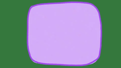 Soft Purple Rounded Square 2D Animation on Green Screen Vidéo 333522039