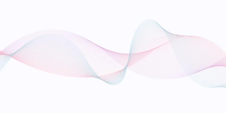 Soft Purple Wave Abstract Background for Beauty Branding Ilustração Stock