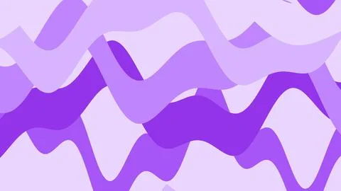 Soft purple waves intertwine across a light lilac background, creating a flow Иллюстрация