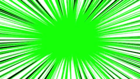 Soft radial manga speed lines on green screen background seamless loop Stock Footage 337095360