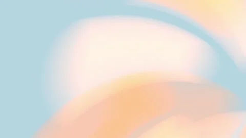 Soft rays in pale yellow, pastel orange, beige colors on light blue background Vídeo Stock 321313056
