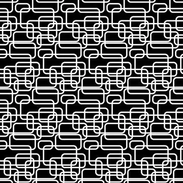 Soft rectangle seamless pattern black and white geometric background for text 스톡 일러스트
