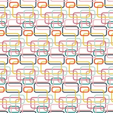 Soft rectangle seamless pattern colorful geometric background for textile Illustrazione stock