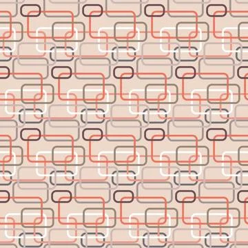 Soft rectangle seamless pattern colorful geometric background for textile and Illustrazione stock