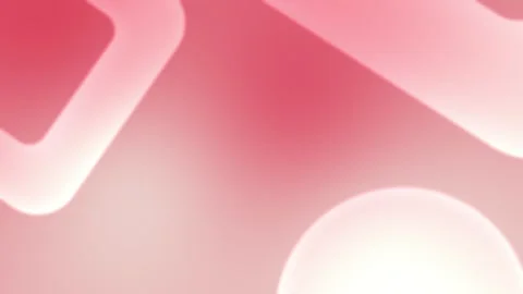 Soft red and white abstract smooth shapes form a seamless loop background. 4K Stock Footage 305344619