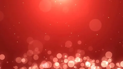 Soft red background with glowing golden and white particles Stock Footage 69168219