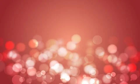 Soft red bokeh background with glowing light circles and a warm gradient. Stock Illustration